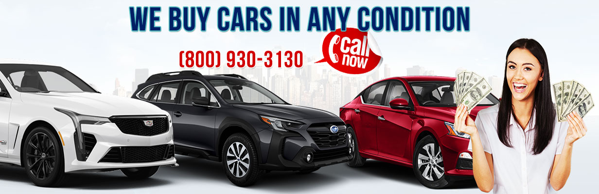 Showing Junk Cars For Money With a Junk Car and a Stack of Money